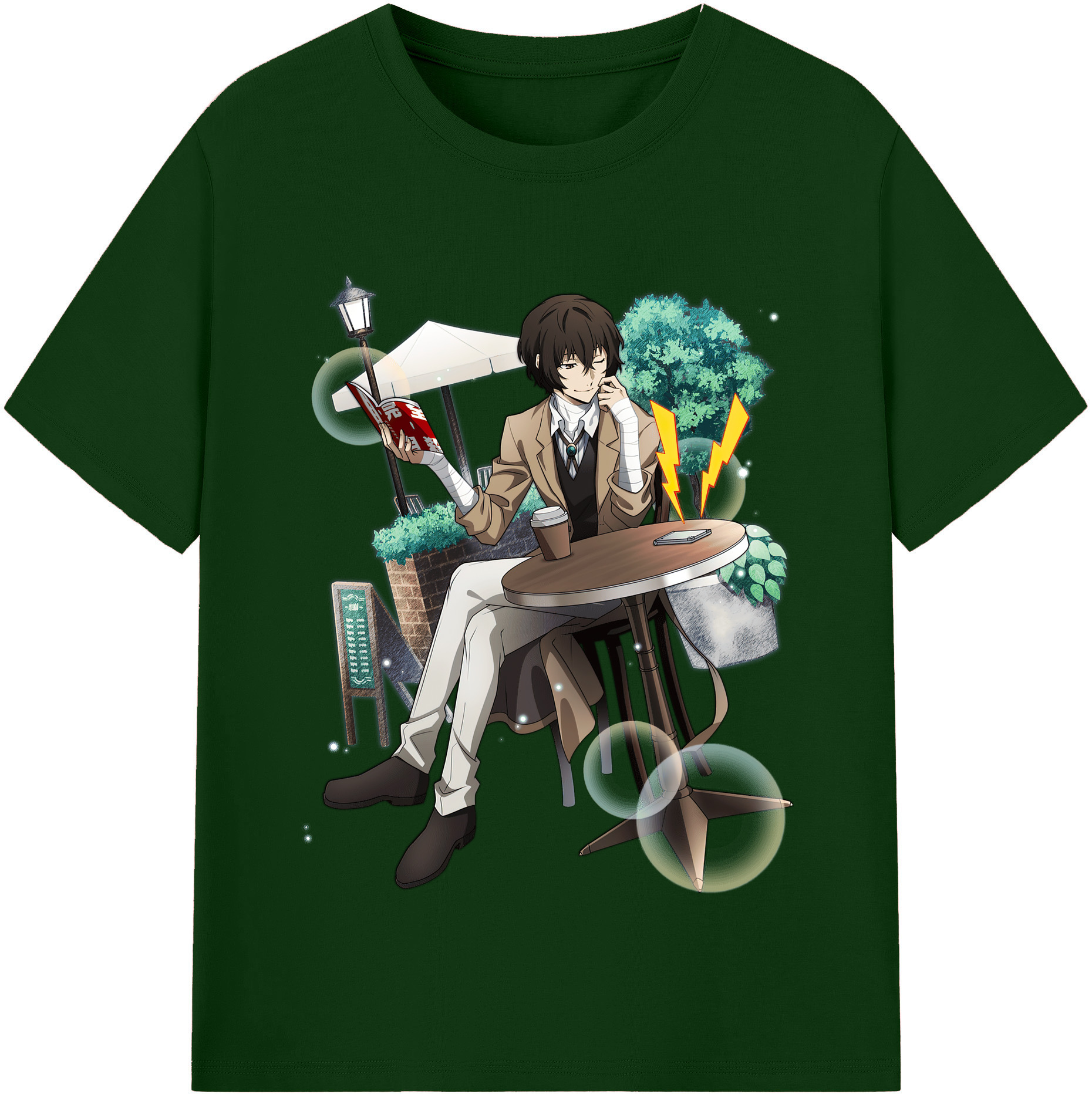 （画像用） 文豪ストレイドッグス Bungo Stray Dogs 綿100％半袖Tシャツ（フロントプリント）